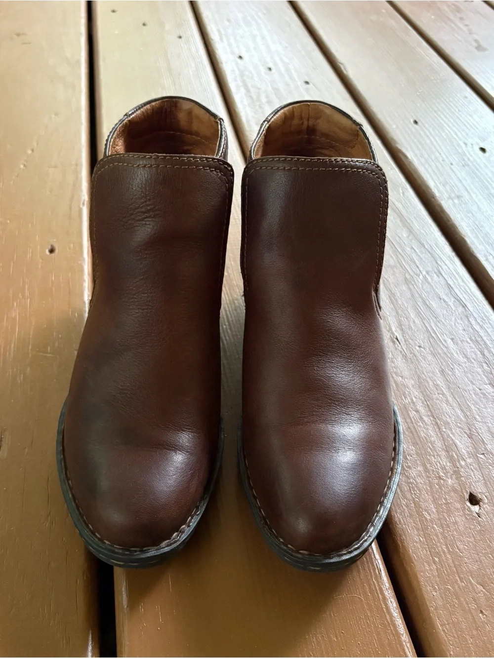 Born Ankle Boots Size 8.5 Women's  Brown Leather Rachell